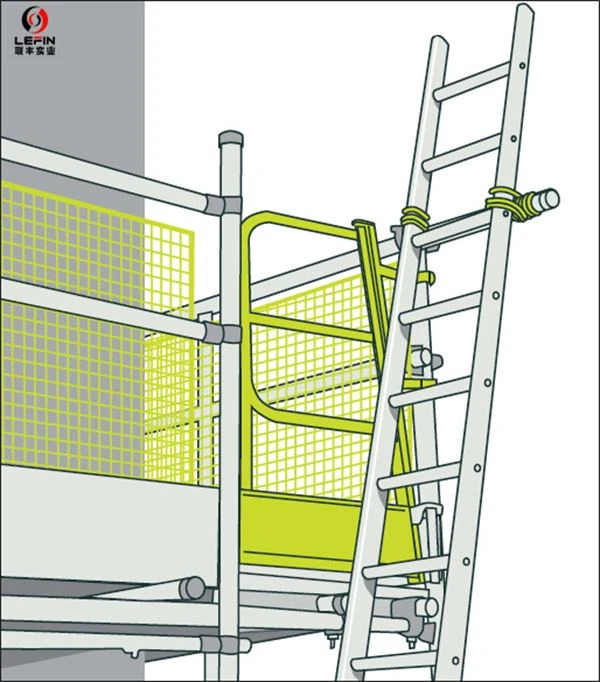 Scaffold Access Safety Swing Gate
