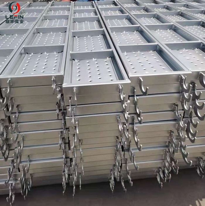 Zimbabwe Scaffold Walking Board brackets Galvanized Scaffolding Steel Plank Metal Plank